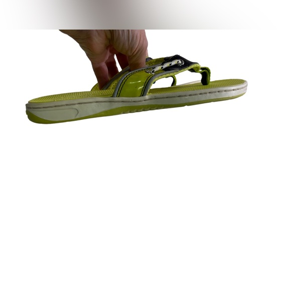 Sperry- flip flops- Lime Green / Black - size 6 - Picture 6 of 7